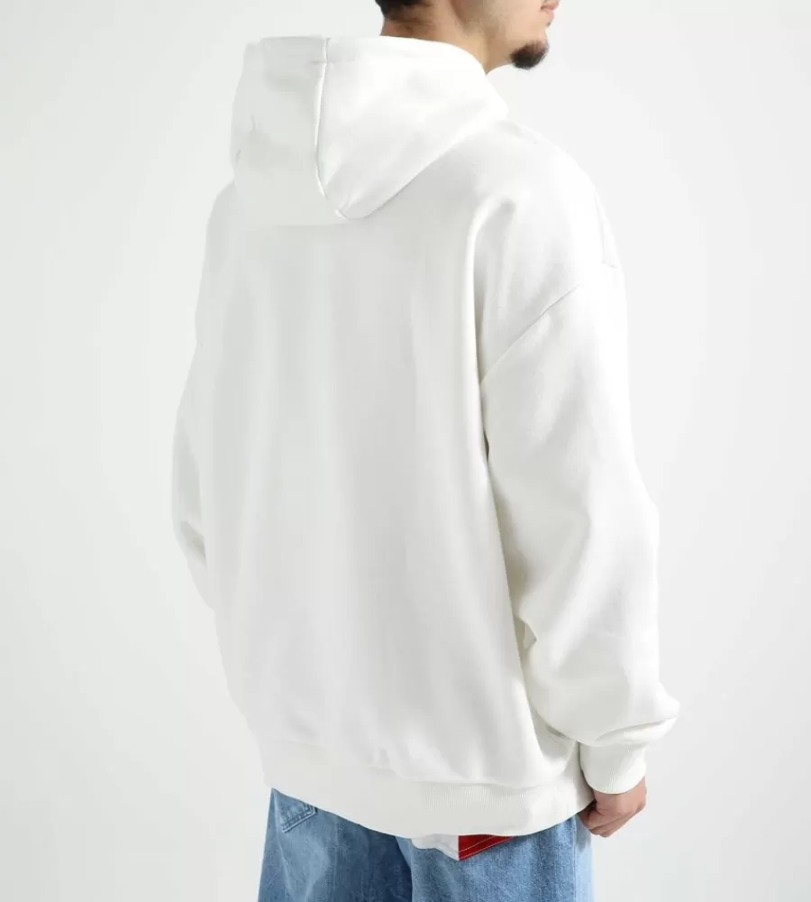 Tops^TOMMY JEANS Cu Terry Flag Hoodie Ecru