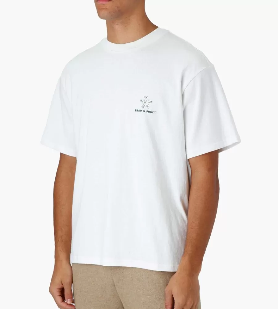 Tops^BRAM's FRUIT White Lemon Outline T-Shirt