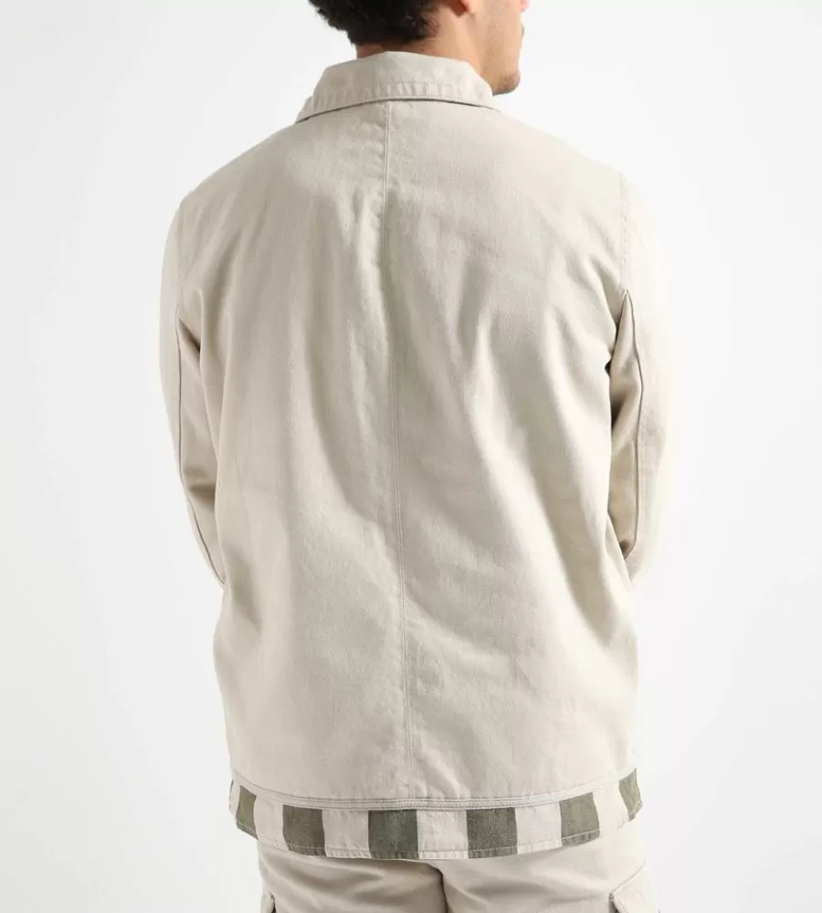 Jassen^WOOD WOOD Bosco Twill Jacket Light Sand