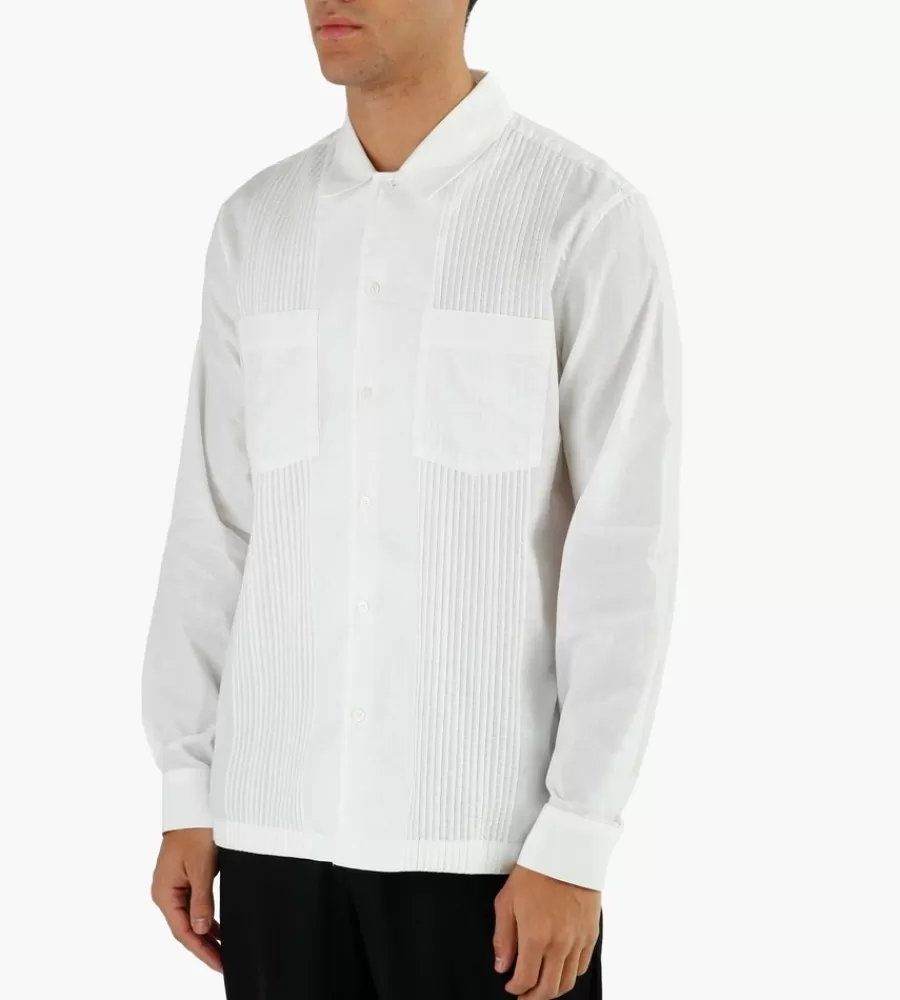 Tops^WOOD WOOD David Mini Jacquard Shirt White