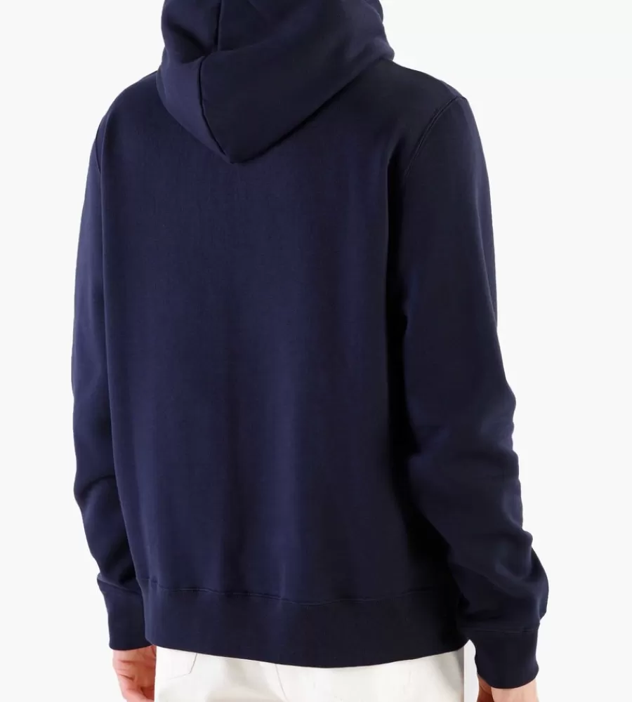 Tops^WOOD WOOD Ian Aa Hoodie Navy